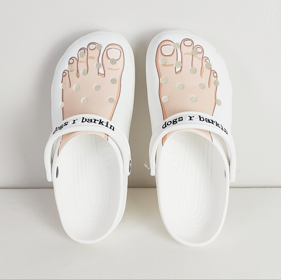 CROCS Shoes Crocs Dogs R Barkin M 9 W 1 Feet Clogs Limited Edition